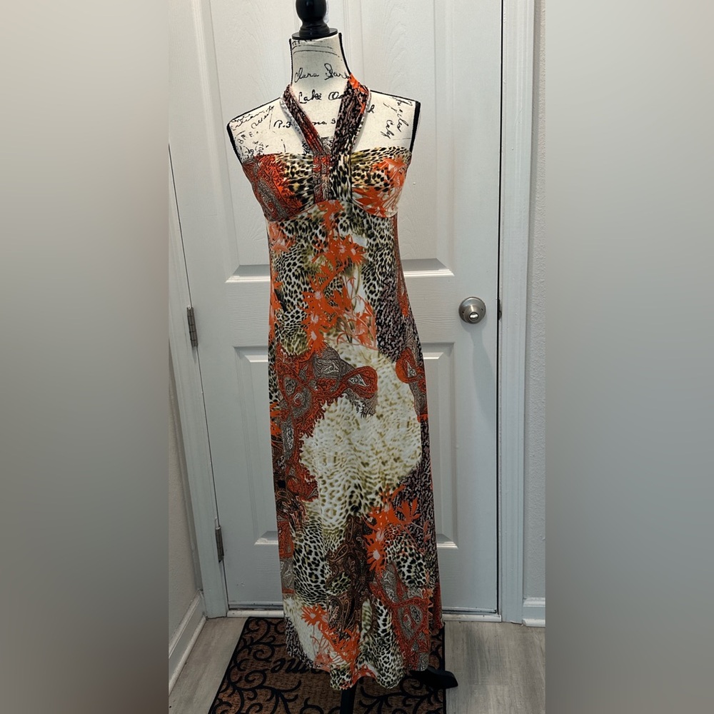Mlle Gabrielle Halter Maxi Dress